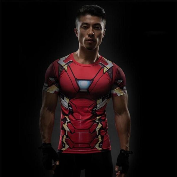 men's shirt summer short sleeve tights avenger t-shirt men's outdoor fitness running sportswear, White;black
men's shirt summer short sleeve tights avenger t-shirt men's outdoor fitness running sportswear, White;black