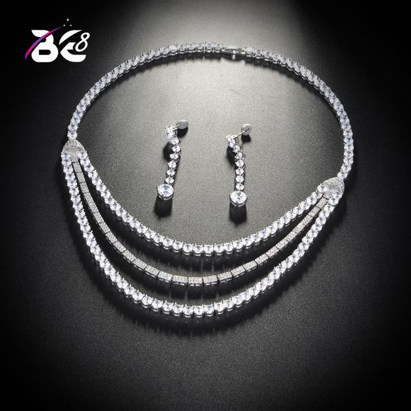 earrings & necklace be 8 luxury cz jewelry sets water drop for women bijoux set mariage wedding gifts s170, Silver
earrings & necklace be 8 luxury cz jewelry sets water drop for women bijoux set mariage wedding gifts s170, Silver