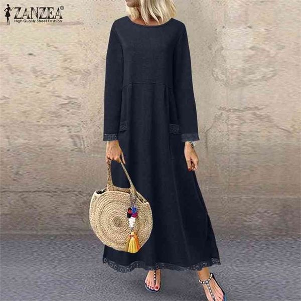women lace patchwork sundress zanzea autumn sweatshirts dress casual vintage solid long sleeve maxi vestidos female tunic robe, Black;gray
women lace patchwork sundress zanzea autumn sweatshirts dress casual vintage solid long sleeve maxi vestidos female tunic robe, Black;gray