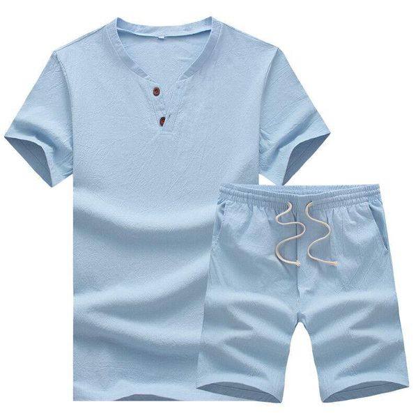 men's tracksuits summer men 2 pieces cotton and linen fitness clothing dad costume mens tracksuit middle-aged streetwear v neck t shirt, Gray
men's tracksuits summer men 2 pieces cotton and linen fitness clothing dad costume mens tracksuit middle-aged streetwear v neck t shirt, Gray
