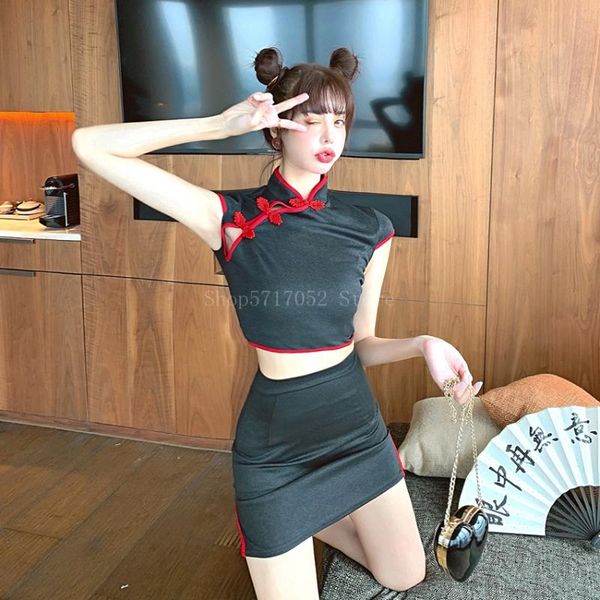 ethnic clothing retro cheongsam dress for women chinese traditional black gothic streetwear skirt female vintage slim qipao, Red
ethnic clothing retro cheongsam dress for women chinese traditional black gothic streetwear skirt female vintage slim qipao, Red