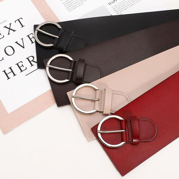 belts 2021 ladies cowhide leather wide belt women's fashion all-match genuine solid color single circle irdle, Black;brown
belts 2021 ladies cowhide leather wide belt women's fashion all-match genuine solid color single circle irdle, Black;brown
