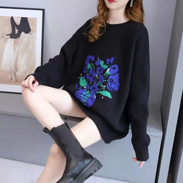 women's sweaters korean version loose sweater women wild ins trend fashion round neck printing long-sleeved pullover rm*, White;black
women's sweaters korean version loose sweater women wild ins trend fashion round neck printing long-sleeved pullover rm*, White;black