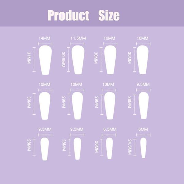 false nails purple long coffin wearable fake nail tips full cover manicure tool artificial detachable, Red;gold
false nails purple long coffin wearable fake nail tips full cover manicure tool artificial detachable, Red;gold