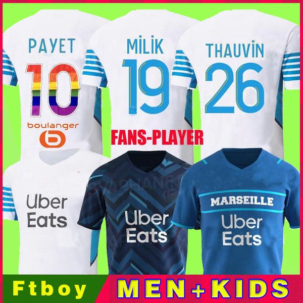 21 22 marseille soccer jerseys olympique milik maillot de foot om 2021 2022 player version payet thauvin benedetto men kids rainbow numbers, Black;yellow
21 22 marseille soccer jerseys olympique milik maillot de foot om 2021 2022 player version payet thauvin benedetto men kids rainbow numbers, Black;yellow