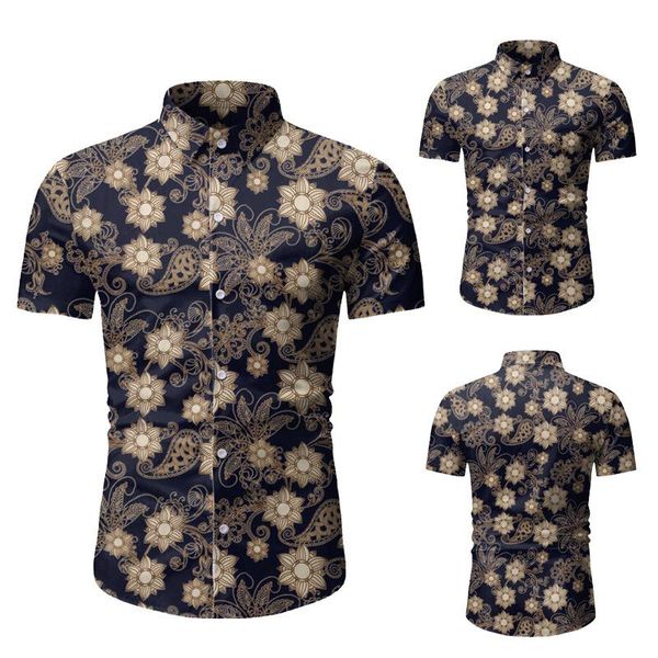 men's casual shirts clothing 2021 spring and summer beach hawaii short-sleeved flower shirt men, White;black
men's casual shirts clothing 2021 spring and summer beach hawaii short-sleeved flower shirt men, White;black