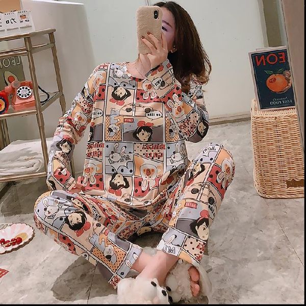 pajamas set femme long womens sleepwears sleeves pyjamas suit autumn cute animal sleepwear womans thin home pjs, Black;red
pajamas set femme long womens sleepwears sleeves pyjamas suit autumn cute animal sleepwear womans thin home pjs, Black;red