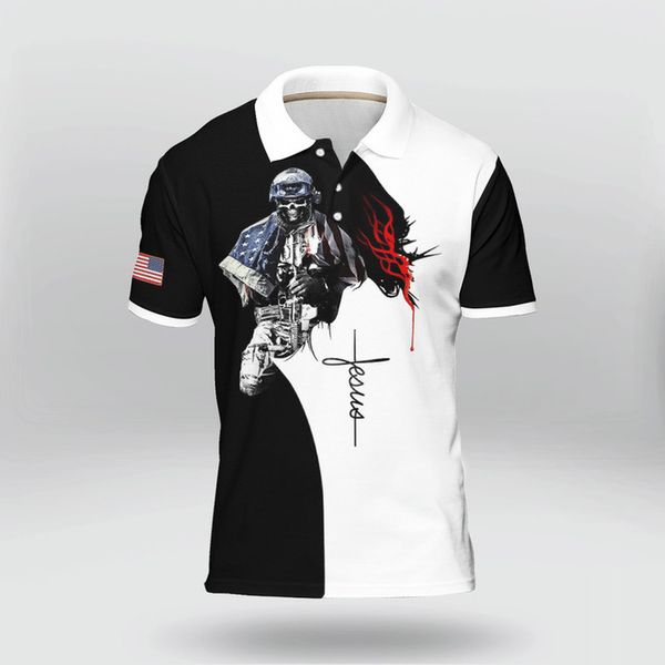 new skull logo men's street polo shirt comfortable classic fashion daily travel work party, White;black
new skull logo men's street polo shirt comfortable classic fashion daily travel work party, White;black