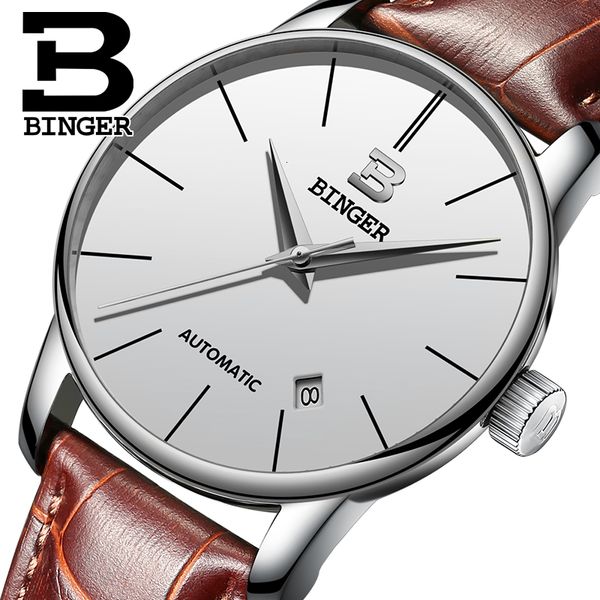 binger gentlemen series calendar business fashion design watches fire luxury automatic men's lobby, Slivery;brown
binger gentlemen series calendar business fashion design watches fire luxury automatic men's lobby, Slivery;brown