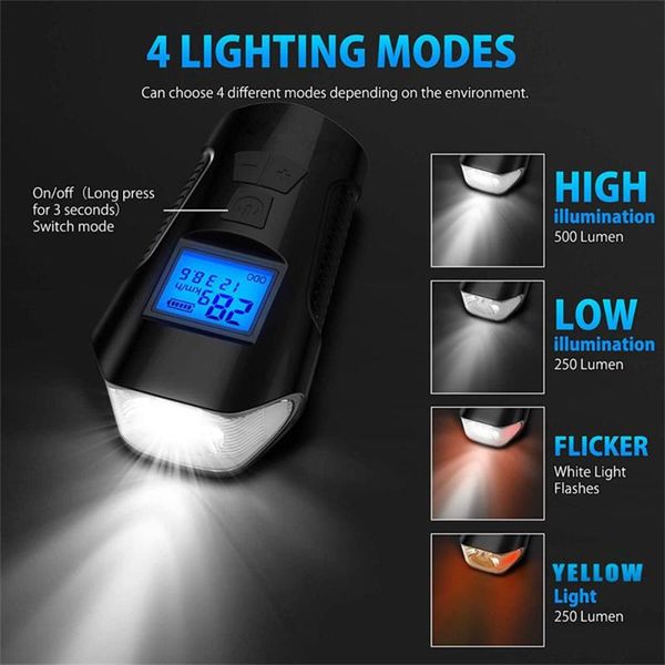 rechargeable led bicycle headlight bike horn lcd display speedometer lights
rechargeable led bicycle headlight bike horn lcd display speedometer lights