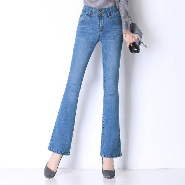 women's jeans vintage plus size high waist flare women wide leg pants slim stretch casual palazzo denim spring autumn, Blue
women's jeans vintage plus size high waist flare women wide leg pants slim stretch casual palazzo denim spring autumn, Blue