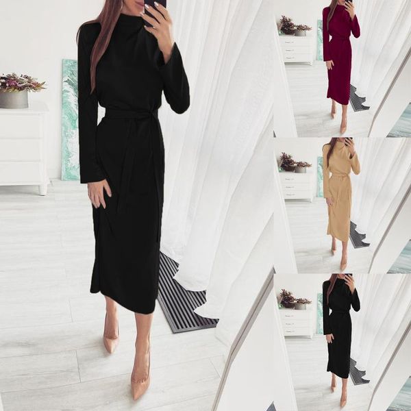 casual dresses womail long sleeve ol women button knitted o-neck skinny autumn cotton sash design party dress, Black;gray
casual dresses womail long sleeve ol women button knitted o-neck skinny autumn cotton sash design party dress, Black;gray