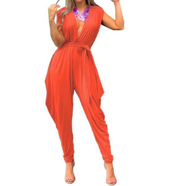 women's jumpsuits & rompers deep v neck jumpsuit women romper solid color ruffle sleeve belt slim wide leg pants female, Black;white
women's jumpsuits & rompers deep v neck jumpsuit women romper solid color ruffle sleeve belt slim wide leg pants female, Black;white