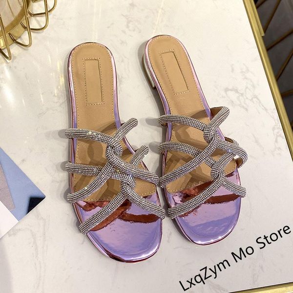 slippers plaited narrow band rhinestone women flat heel twist crystal cut out slingbacks slip-on mules summer sandals, Black
slippers plaited narrow band rhinestone women flat heel twist crystal cut out slingbacks slip-on mules summer sandals, Black