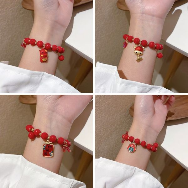 chinese style year of the ox year of life red bracelet female fashion personality new crystal bracelet valentine's day gift handpiece, Black
chinese style year of the ox year of life red bracelet female fashion personality new crystal bracelet valentine's day gift handpiece, Black