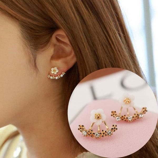 Dangle & Chandelier Cute Small Daisy Flowers Bow Stud Earrings For Women Korean Sweet Crystal Flower Earring Girls Fashion Elegant Jewelry, Silver
Dangle & Chandelier Cute Small Daisy Flowers Bow Stud Earrings For Women Korean Sweet Crystal Flower Earring Girls Fashion Elegant Jewelry, Silver