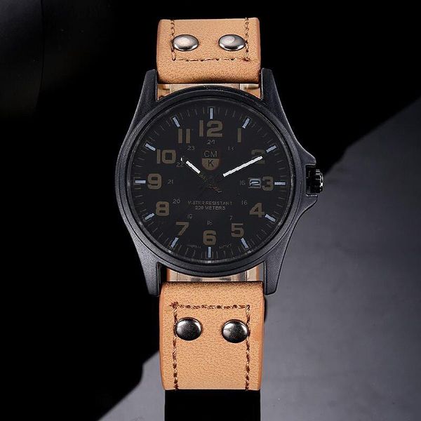 wristwatches 2021 fashion military watch crystal leather analog quartz wristwatch bracelet band business men clock relogio masculino, Slivery;brown
wristwatches 2021 fashion military watch crystal leather analog quartz wristwatch bracelet band business men clock relogio masculino, Slivery;brown