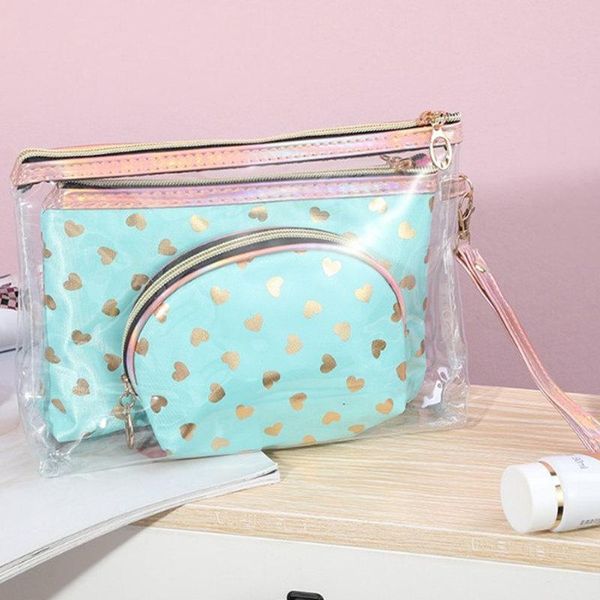 cosmetic bag large capacity travel washing storage three piece set bags & cases
cosmetic bag large capacity travel washing storage three piece set bags & cases