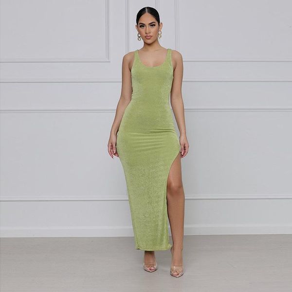 women's swimwear summer women elegant solid color long maxi beach dress split slim open back sleevelss vest swimsuit cover up, White;black
women's swimwear summer women elegant solid color long maxi beach dress split slim open back sleevelss vest swimsuit cover up, White;black