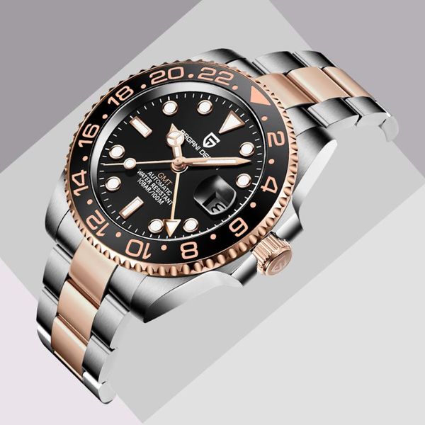 wristwatches gmt 40mm pagani design mechanical wristwatch men's automatic watch brand sapphire glass stainless steel waterproof watches, Slivery;brown
wristwatches gmt 40mm pagani design mechanical wristwatch men's automatic watch brand sapphire glass stainless steel waterproof watches, Slivery;brown