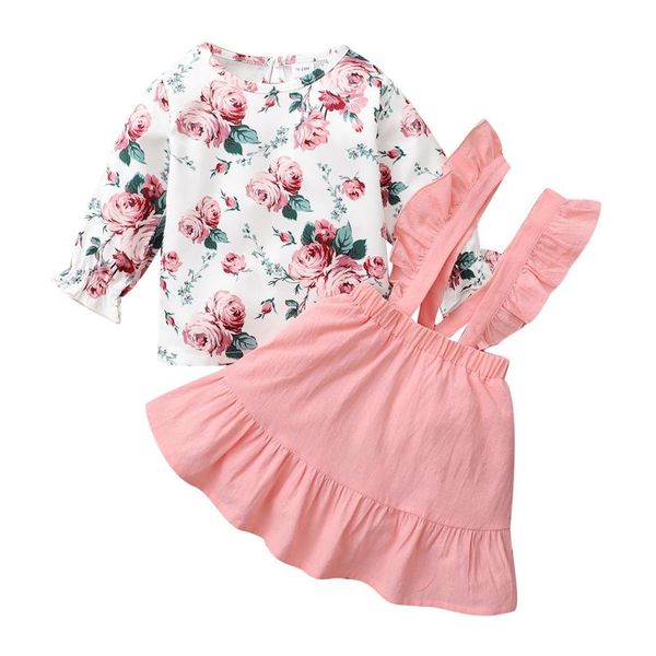 clothing sets girls clothes set toddler floral printed long sleeve o-neck pullover solid color suspender skirt autumn outfit, White
clothing sets girls clothes set toddler floral printed long sleeve o-neck pullover solid color suspender skirt autumn outfit, White