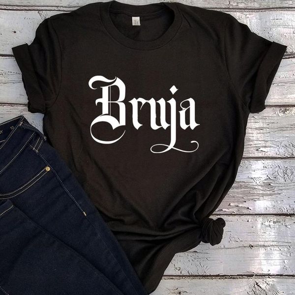 women's t-shirt bruja gothic letters graphic t shirts halloween horror movie vintage clothes woman plus fashion kawaii witch tees xl, White
women's t-shirt bruja gothic letters graphic t shirts halloween horror movie vintage clothes woman plus fashion kawaii witch tees xl, White