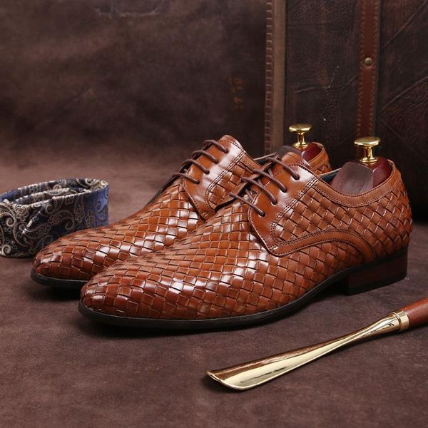 first layer cowhide men's hand-woven leather shoes 2021 spring retro british business suits pointed dress, Black
first layer cowhide men's hand-woven leather shoes 2021 spring retro british business suits pointed dress, Black