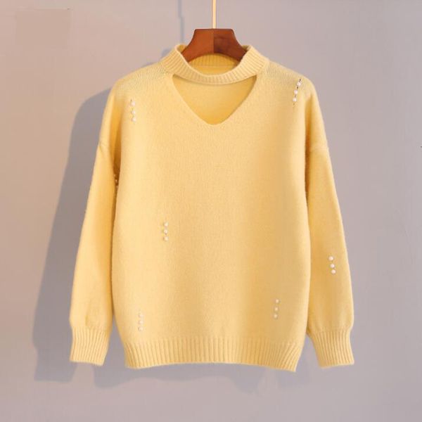 sweaters autumn winter women v-neck solid color long sleeve pullover loose warm sweater knitted pull femme, White;black
sweaters autumn winter women v-neck solid color long sleeve pullover loose warm sweater knitted pull femme, White;black