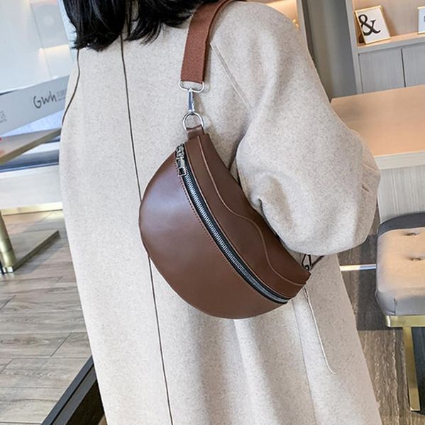 fashion wild women's waist bag half moon pu leather chain fanny pack bananka on a belt satchel women belly band bags
fashion wild women's waist bag half moon pu leather chain fanny pack bananka on a belt satchel women belly band bags
