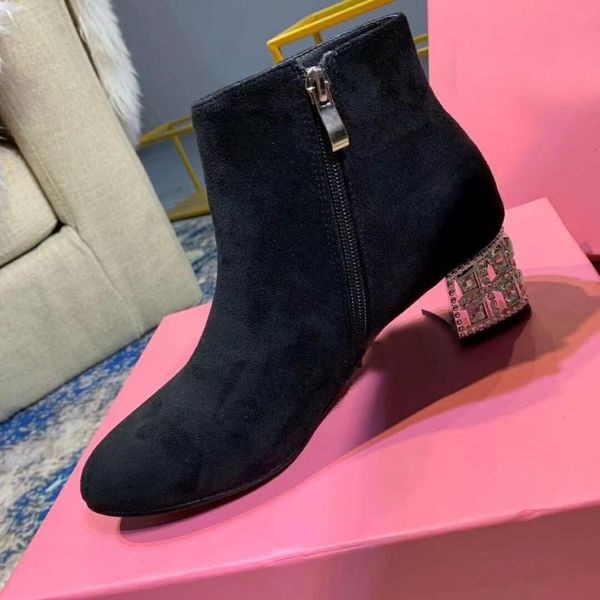 boots women rhinestone square crystal heels stretch chic slim ladies autumn shoes black suede zapatos de mujer
boots women rhinestone square crystal heels stretch chic slim ladies autumn shoes black suede zapatos de mujer