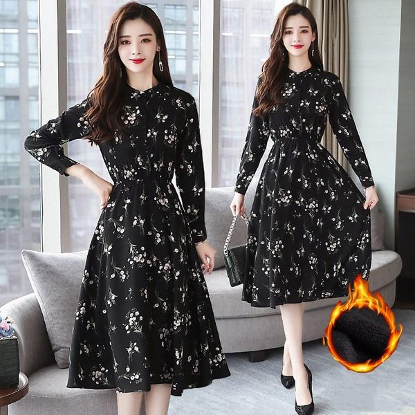 casual dresses 2021 autumn style 2xl plus size long dress elegant floral vestidos cashmere clothes for owmen, Black;gray
casual dresses 2021 autumn style 2xl plus size long dress elegant floral vestidos cashmere clothes for owmen, Black;gray