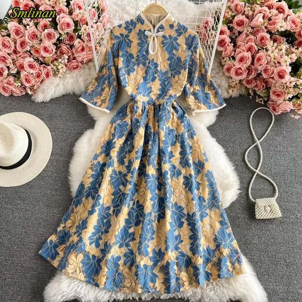 smlinan 2021 summer lace florale office formal dress women stand slim vintage robe dresses mature lady a-line prom long casual, Black;gray
smlinan 2021 summer lace florale office formal dress women stand slim vintage robe dresses mature lady a-line prom long casual, Black;gray