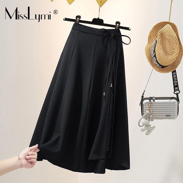 skirts l-4xl plus size women black skirt summer 2021 fashion casual loose lace patchwork asymmetry ladies a-line
skirts l-4xl plus size women black skirt summer 2021 fashion casual loose lace patchwork asymmetry ladies a-line