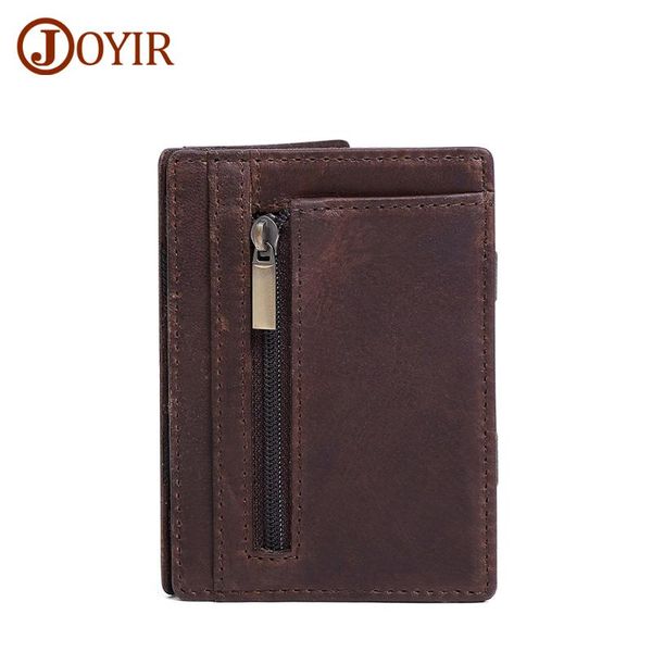 card holders joyir men magic wallet genuine leather holder with coin pocket business thin minimalist rfid man purse money bag cash clip, Brown;gray
card holders joyir men magic wallet genuine leather holder with coin pocket business thin minimalist rfid man purse money bag cash clip, Brown;gray