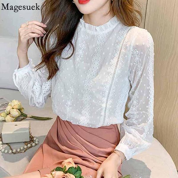 women's blouses & shirts stand collar long sleeve white women shirt blouse sweet embroidery flower lace autumn loose casual blusas 162
women's blouses & shirts stand collar long sleeve white women shirt blouse sweet embroidery flower lace autumn loose casual blusas 162