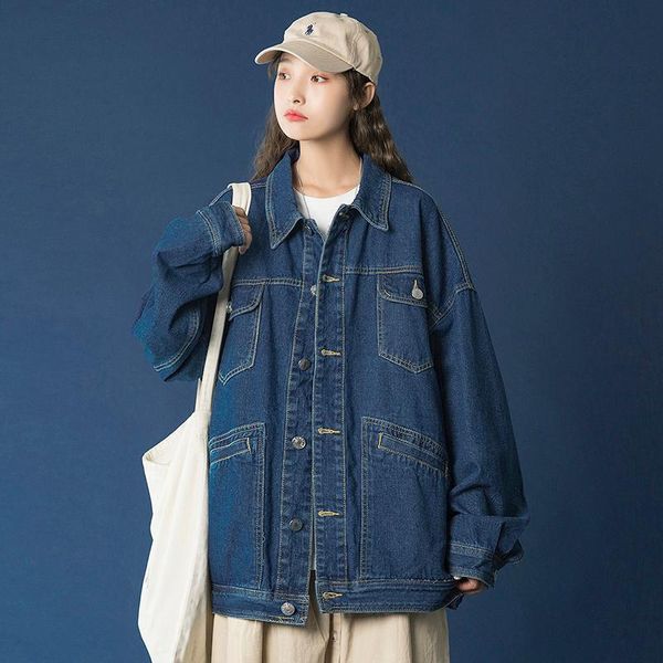 women's jackets jacket women spring autumn denim casual loose coat solid plus size bomber street 2021, Black;brown
women's jackets jacket women spring autumn denim casual loose coat solid plus size bomber street 2021, Black;brown