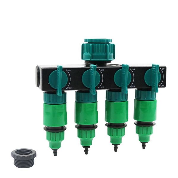 watering equipments 4-way tap hose splitter with quick connector for 4/7 or 8/11 pipe home garden irrigation system
watering equipments 4-way tap hose splitter with quick connector for 4/7 or 8/11 pipe home garden irrigation system