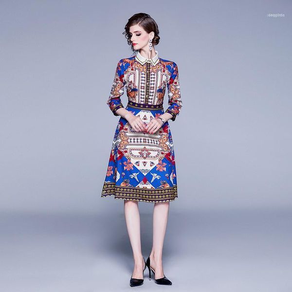casual dresses autumn fashion runway dress women's three quarter sleeve turn-down collar luxury floral print high waist vintage midi dr, Black;gray
casual dresses autumn fashion runway dress women's three quarter sleeve turn-down collar luxury floral print high waist vintage midi dr, Black;gray
