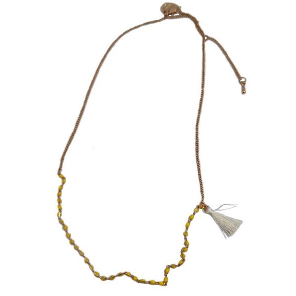thin yellow beaded pendant chain necklaces women choker simple design adjustable fashion jewelry arrival chains, Silver
thin yellow beaded pendant chain necklaces women choker simple design adjustable fashion jewelry arrival chains, Silver