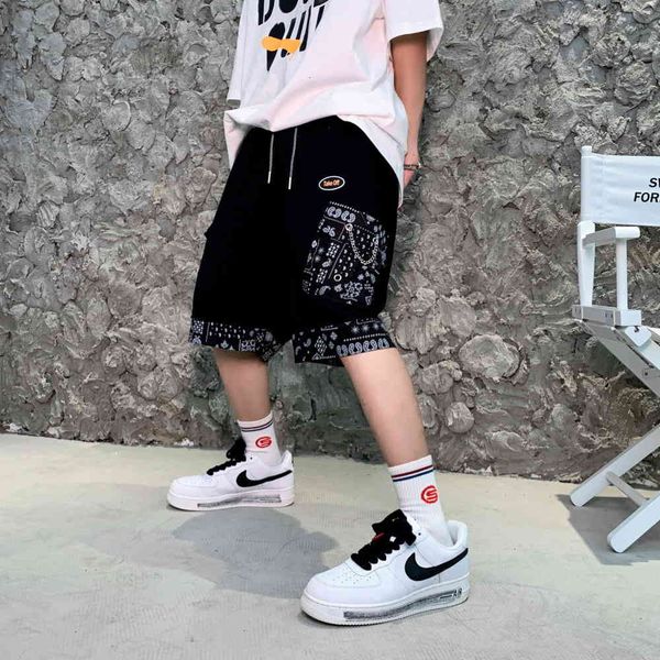 shorts cashew flower men's summer fashion american street national high tooling capris straight tube loose pants thin, White;black
shorts cashew flower men's summer fashion american street national high tooling capris straight tube loose pants thin, White;black