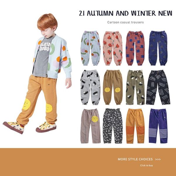 trousers 2021 bobo autumn and winter boys' girls' leisure cartoon sports cashmere guard children's pants, Blue
trousers 2021 bobo autumn and winter boys' girls' leisure cartoon sports cashmere guard children's pants, Blue