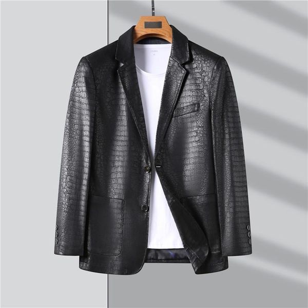 men's suits & blazers leather suit coats crocodile texture pu jacket fashion blazer clothing outerwear xxxxl, White;black
men's suits & blazers leather suit coats crocodile texture pu jacket fashion blazer clothing outerwear xxxxl, White;black