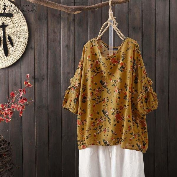 women's summer printed blouse zanzea elegant floral casual half sleeve shirts female o neck ruffle blusas plus size tunic blouses &, White
women's summer printed blouse zanzea elegant floral casual half sleeve shirts female o neck ruffle blusas plus size tunic blouses &, White