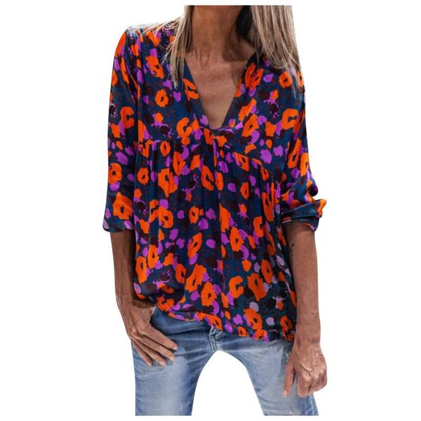 women's blouses & shirts floral printed button long-sleeved casual loose female blouse korean style bottoming ladies clothing, White
women's blouses & shirts floral printed button long-sleeved casual loose female blouse korean style bottoming ladies clothing, White