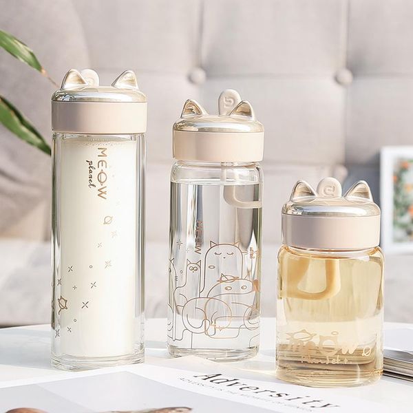 wine glasses glass water bottle cute cartoon cat student bottles portable drink with silicone outdoor sports transparent handy cup
wine glasses glass water bottle cute cartoon cat student bottles portable drink with silicone outdoor sports transparent handy cup