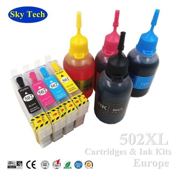 ink cartridges t02w1 refill kit for 502xl 502 refillable cartridge with arc chip xp-5100 xp-5105 wf-2860 wf2865 printer
ink cartridges t02w1 refill kit for 502xl 502 refillable cartridge with arc chip xp-5100 xp-5105 wf-2860 wf2865 printer