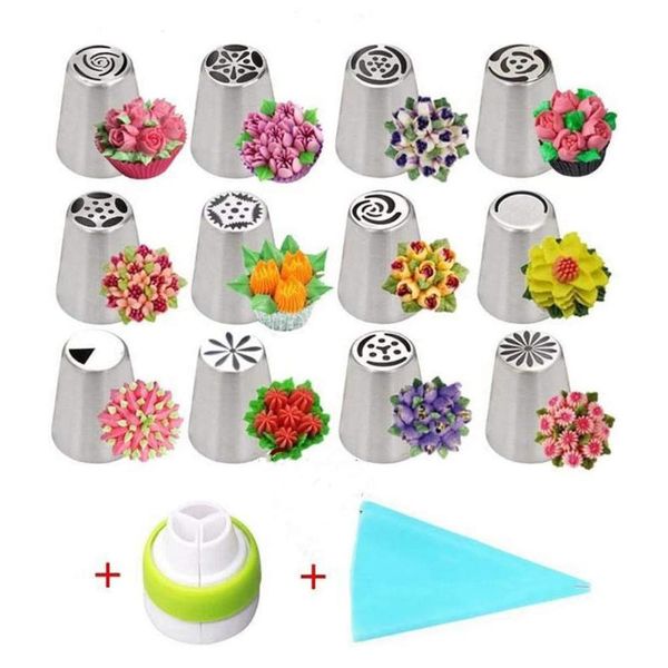 baking & pastry tools russian piping tips set 26pcs cake cupcake decorating supplies kit shaped frosting bags
baking & pastry tools russian piping tips set 26pcs cake cupcake decorating supplies kit shaped frosting bags