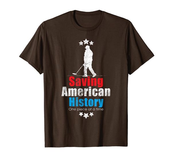 metal detecting t-shirt - saving american history, White;black