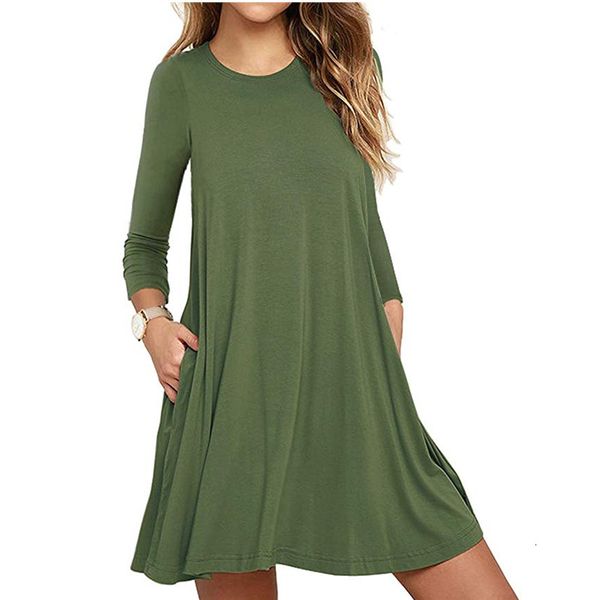 dress loose long sleeve, casual woman's pocket, solid color to neck. practice the line dressed in wl24., Black;gray
dress loose long sleeve, casual woman's pocket, solid color to neck. practice the line dressed in wl24., Black;gray