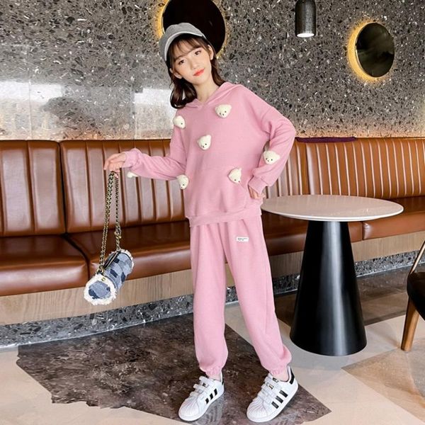 clothing sets girls boys suit sweatshirts +pants cotton 2pcs/sets 2021 hooded winter autumn thicken warm kid sport tracksuit children, White
clothing sets girls boys suit sweatshirts +pants cotton 2pcs/sets 2021 hooded winter autumn thicken warm kid sport tracksuit children, White
